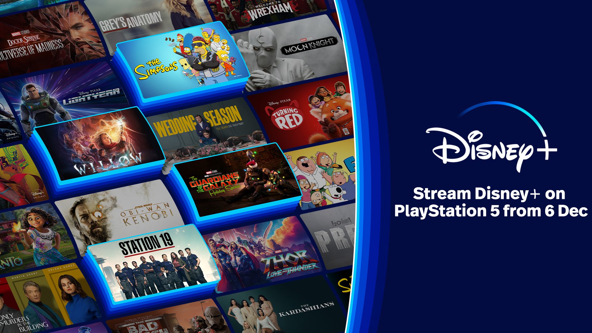 Disney+ app displayed on a television screen