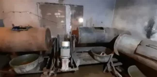 Illegal gold refinery