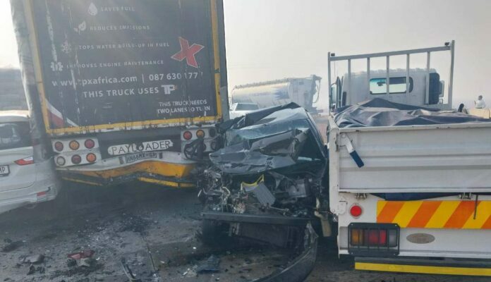 Multiple vehicle collision