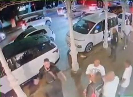 A screengrab shows rapper AKA and his friend Tibz just before they were shot and killed in Durban's Florida Road