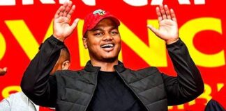 Sihle Lonzi trades punches with McKenzie