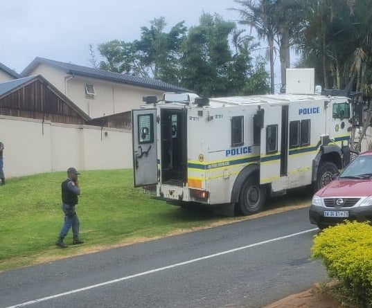 Police and SARS officials raid MaMkhize’s posh KZN home