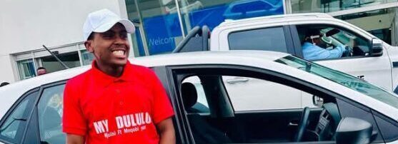 Good Samaritan gifts maskandi artist Mjolisi Gwala set of wheels