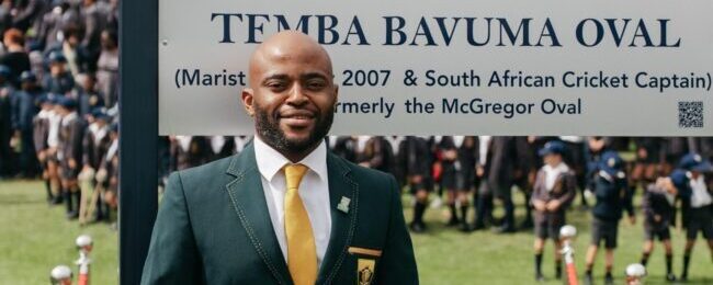 Bavuma honored to have school cricket pitch named after him