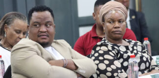 MEC for Social Development Sussana Dantjie and MEC for Community Safety and Transport Management Wessels Morweng attend the official launch of the Provincial Growth and Development Strategy
