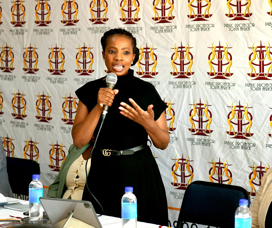 Public Protector Advocate Kholeka Gcaleka.