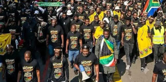 Vatsonga-Machangani Civil Movement members advocate for civil rights and against tribal profiling in South Africa.