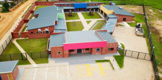Exterior view of the newly built Bantubonke Early Childhood Development Centre in Three Rivers, Sedibeng.